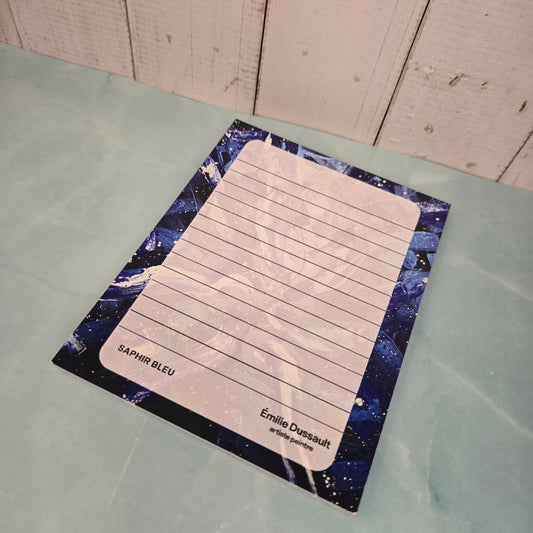 Bloc-Note Saphir Bleu